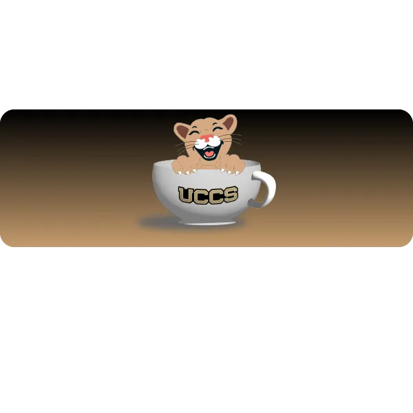 Mountain lion in a coffee cup